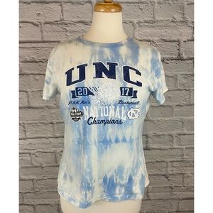 UNC Tarheels Custom Bleach / Reverse Tie Dye Tee